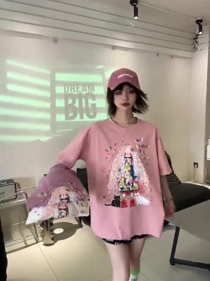 大人の定番 キュート 夏の新作 カジュアル Tシャツ半袖<U-4896>