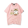 大好評 キュート 人気上昇中 着心地良い カジュアル プリント 全8色 半袖Tシャツ<U-9340>