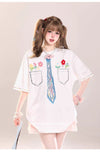 定番シンプル 絶対流行 今季マストバイ 早い者勝ち カジュアル 2色選択 Tシャツ<U-11664>