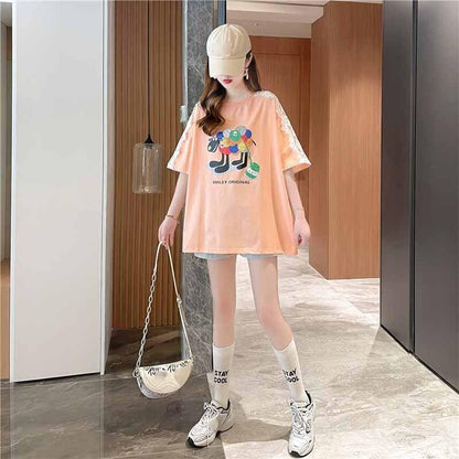 好感度満載 3色選択可 美感いっぱい Tシャツ カットソー＜U-3074＞