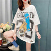 デザイン感 3色選択可 チャーミング プリント Tシャツ カットソー＜U-3164＞