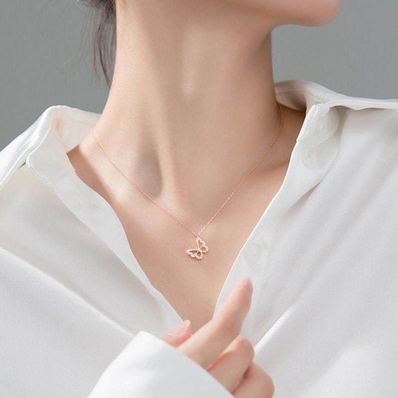 定番シンプル 美感いっぱい 清純甘くて女子力UP 2色 ネックレス アクセサリーU-12752
