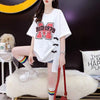 超人気 特別デザイン 美人度アップ ゆったり二色 半袖Tシャツ＜U-8038＞