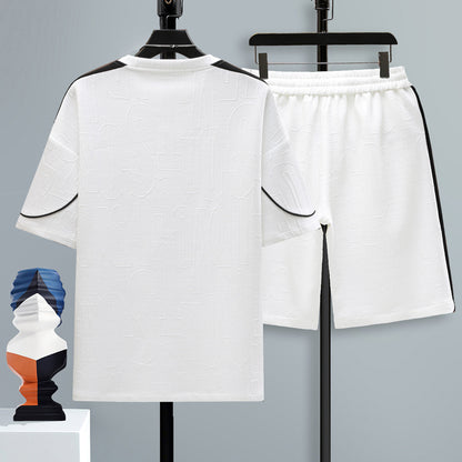 男女兼用 カジュアル スポーツ Tシャツ & ショーツ セットアップ U-80004