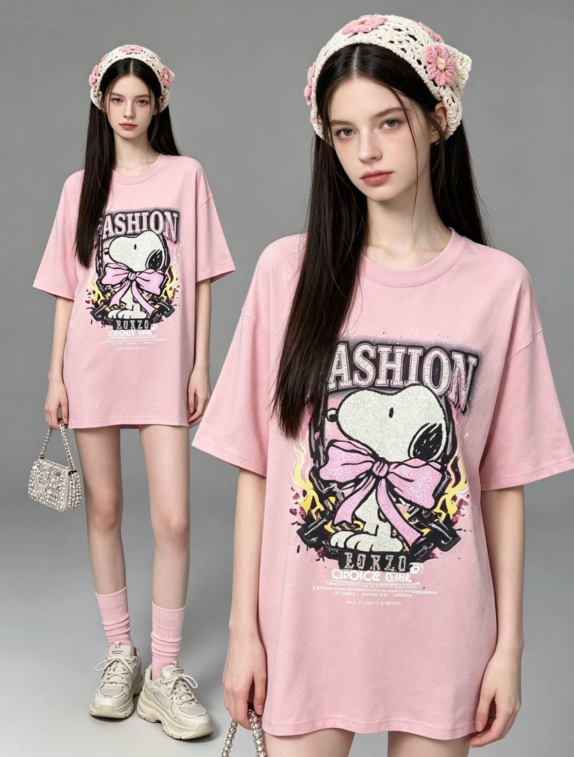 早い者勝ち カジュアル プリント Tシャツ U-13473