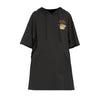 カジュアル プリント フード付き ロング Tシャツ F-50126
