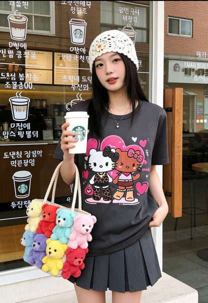 売れ筋 カジュアル プリント Tシャツ U-13472