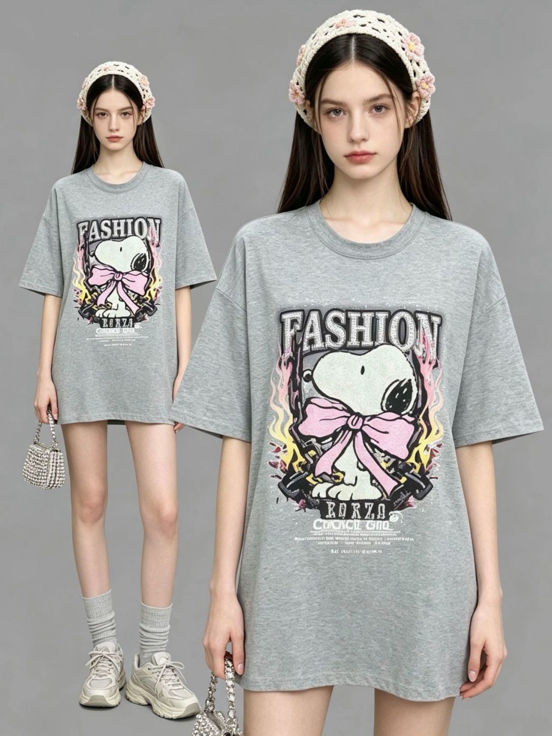 早い者勝ち カジュアル プリント Tシャツ U-13473
