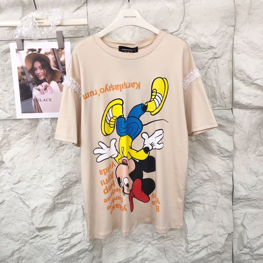 人気トレンド 新作 カジュアル プリント Tシャツ U-13475