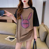 好感度UP ラグランTシャツ カラーマッチング 三色 プリント半袖 ＜U-3014＞
