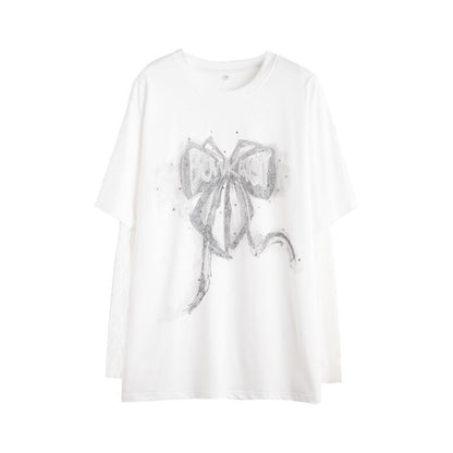 話題沸騰中 レイヤード風 美人度アップ ルーズ Tシャツ ＜U-8707＞