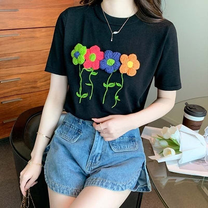 個性的なデザイン プリント 一目惚れ Tシャツ カットソー＜U-3273＞
