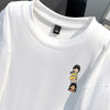 新商品 カジュアル 定番シンプル プリント 全6色 半袖Tシャツ<U-8767>