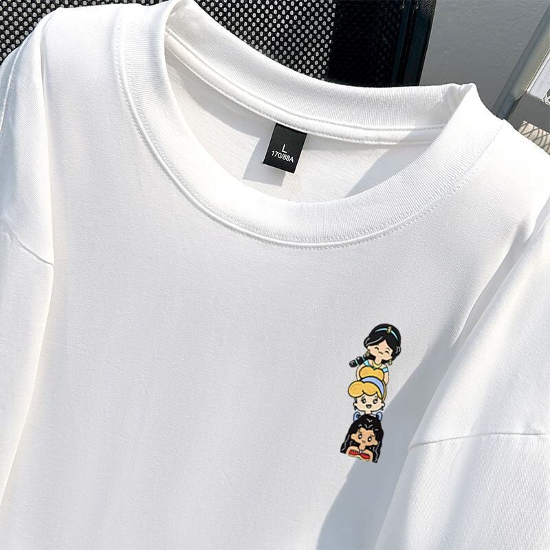 新商品 カジュアル 定番シンプル プリント 全6色 半袖Tシャツ<U-8767>