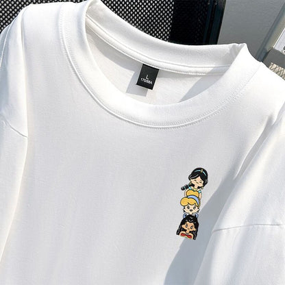 新商品 カジュアル 定番シンプル プリント 全6色 半袖Tシャツ<U-8767>