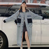 知的 プリント ファッション感満々 デニム ワンピース<U-10481>