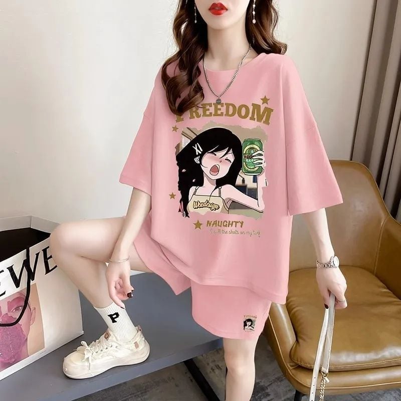 超人気 真夏も快適 話題沸騰中 カジュアル 全4色 半袖 Tシャツ ショートパンツ セットアップ ＜U-9129＞