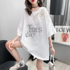 ゆったり感アップ プリント ファッション Tシャツ カットソー＜U-3306＞