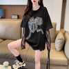 話題沸騰中 レイヤード風 美人度アップ ルーズ Tシャツ ＜U-8707＞