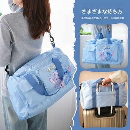 限定価格 旅行用 キャラクター柄 多ポケット ショルダー付き バッグ U-70000
