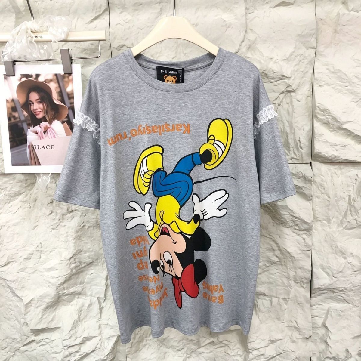 人気トレンド 新作 カジュアル プリント Tシャツ U-13475