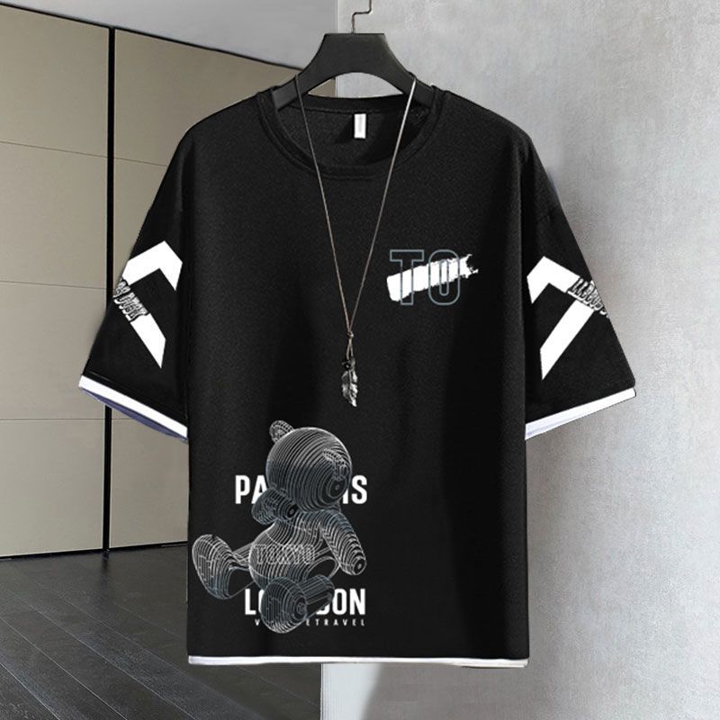 デザイン性抜群 カジュアル Tシャツ & ショーツ セットアップ U-80068