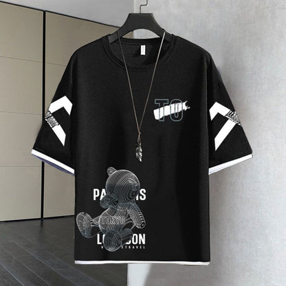 デザイン性抜群 カジュアル Tシャツ & ショーツ セットアップ U-80068