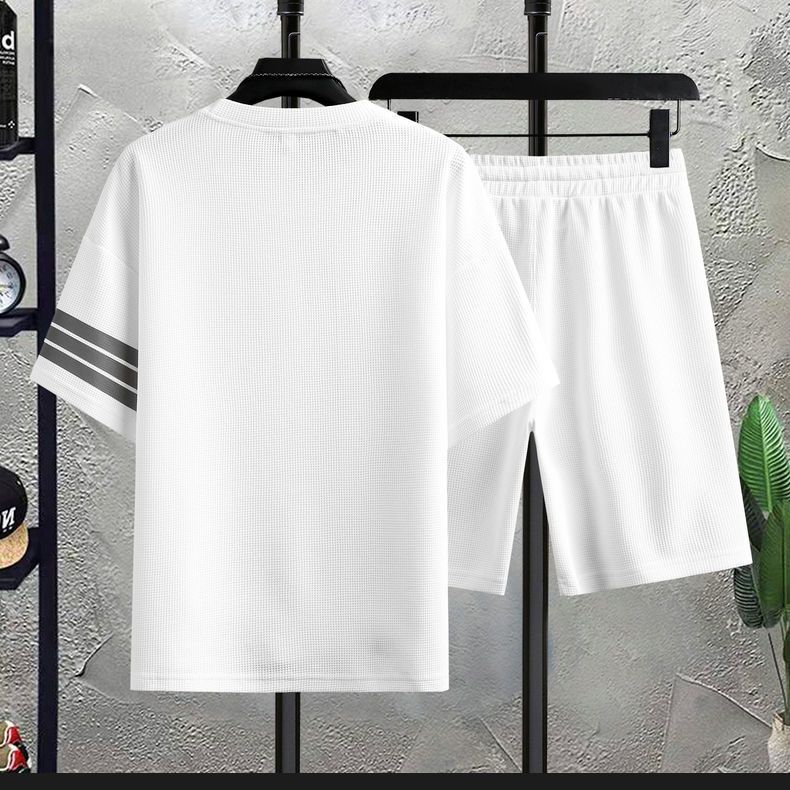 デザイン性抜群 カジュアル Tシャツ & ショーツ セットアップ U-80077