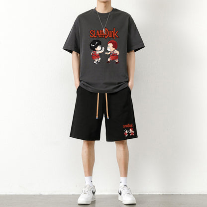 男女兼用 上質 カジュアル Tシャツ & ショーツ セットアップ U-13274