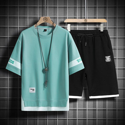 男女兼用 大人気 シンプル Tシャツ & ショーツ セットアップ U-80020