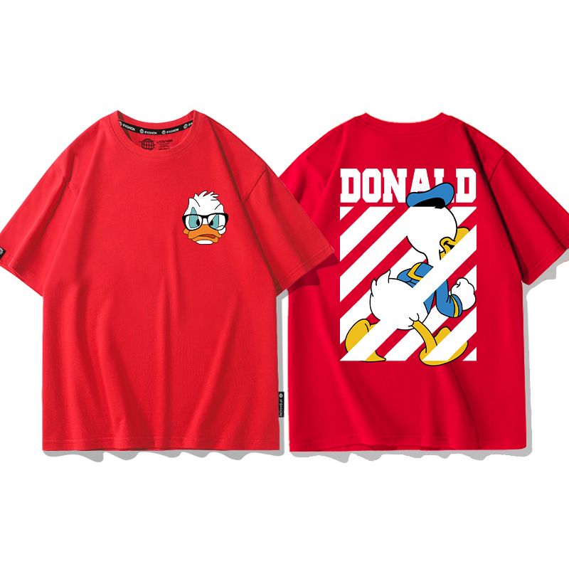 男女兼用 プリント 半袖 Tシャツ U-13187