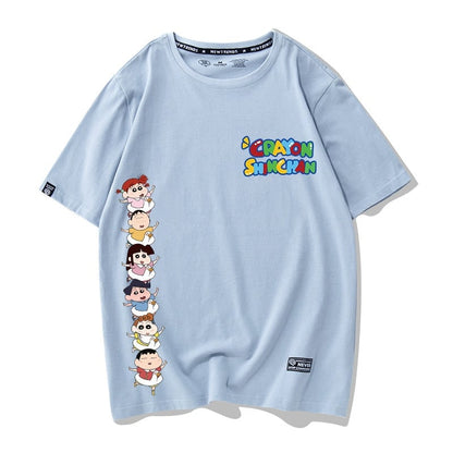 超人気商品 プリントロゴ ユニセックス ゆったり半袖 全6色Tシャツ<U-4897>