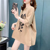 オシャレ度満点 切り替え 好感度満載 プリント Tシャツ カットソー＜U-3672＞