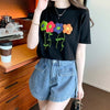 個性的なデザイン プリント 一目惚れ Tシャツ カットソー＜U-3273＞