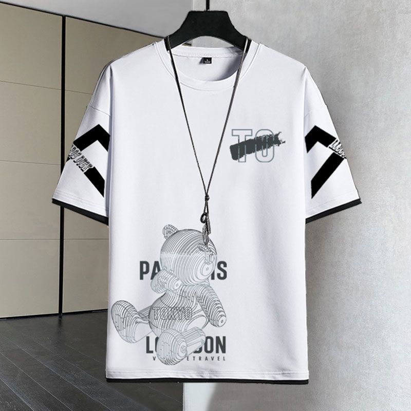 デザイン性抜群 カジュアル Tシャツ & ショーツ セットアップ U-80068