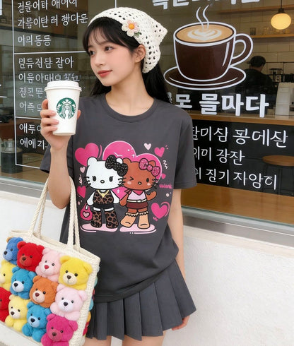 売れ筋 カジュアル プリント Tシャツ U-13472
