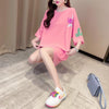 新商品 プリント ファッション ゆったり 全4色 半袖 Tシャツ＜U-11443＞