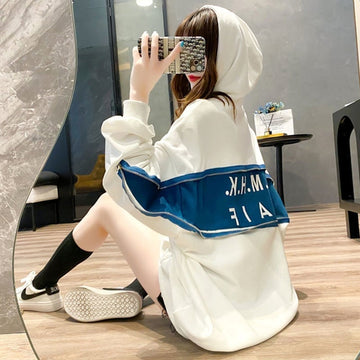 トップス 長袖 レディース パーカー 高感度アップ カジュアル ファッション＜U-1194＞