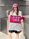 美人度アップ 早い者勝ち 絶対流行 カジュアル 2色選択 Tシャツ<U-11676>