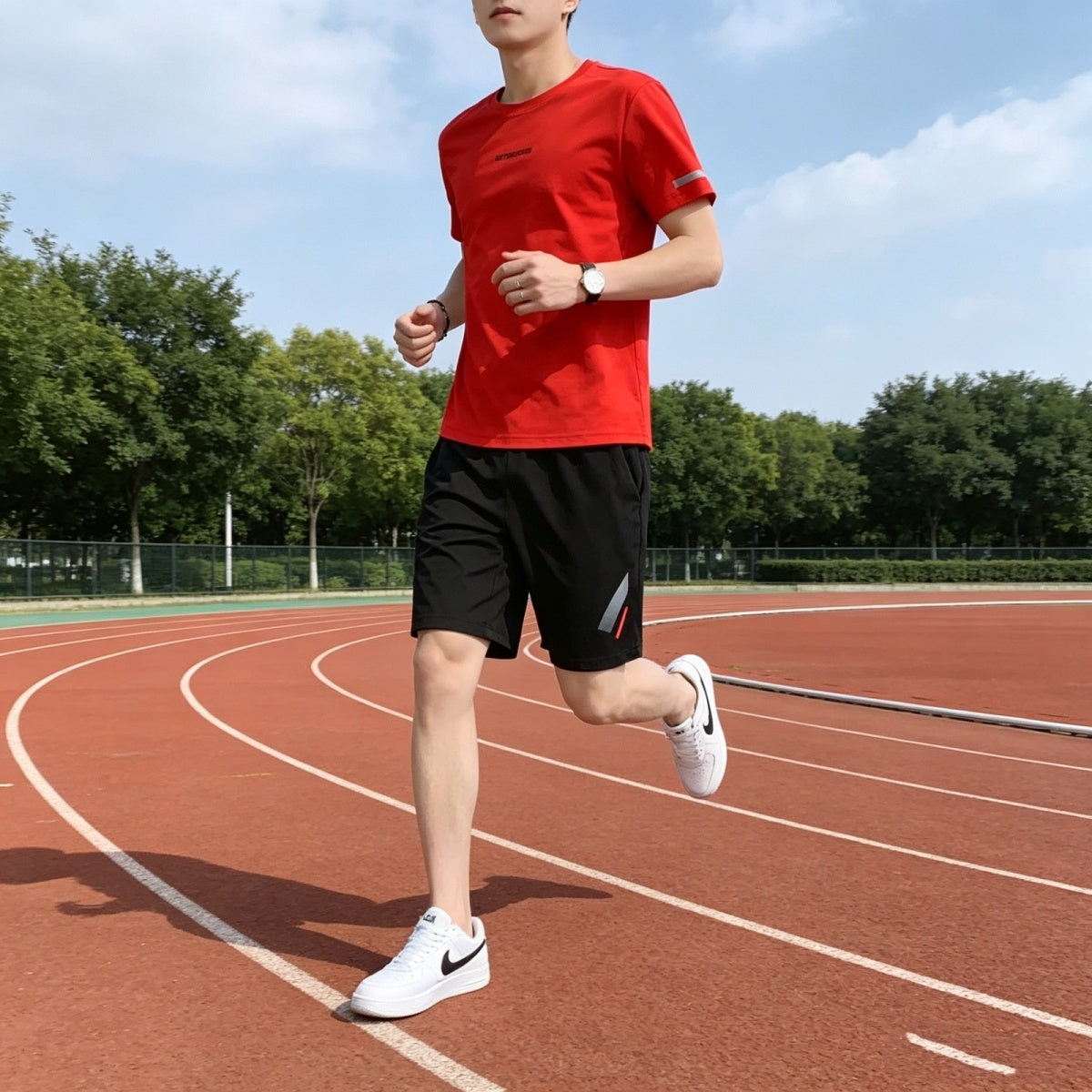 今季トレンド スポーツ Tシャツ & ショーツ セットアップ U-80096