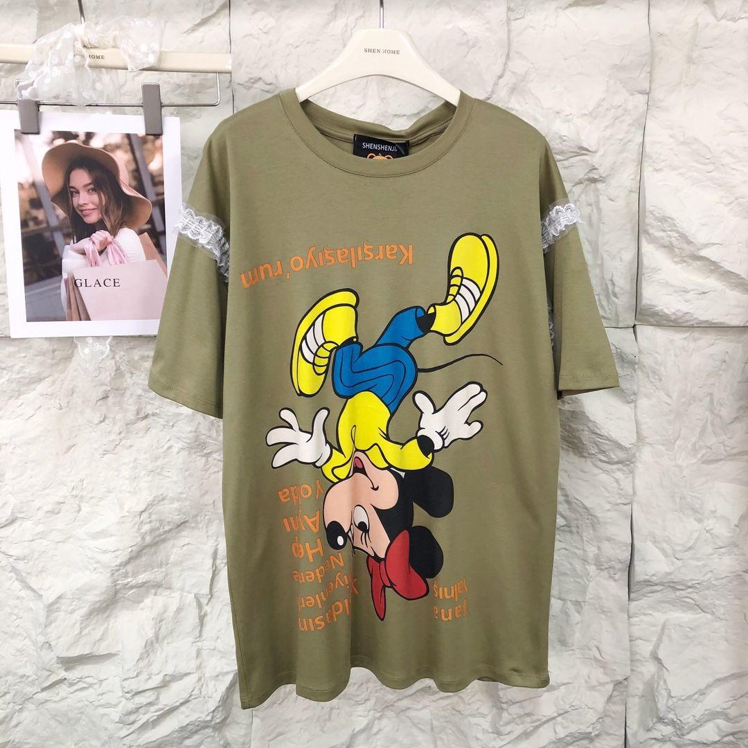 人気トレンド 新作 カジュアル プリント Tシャツ U-13475