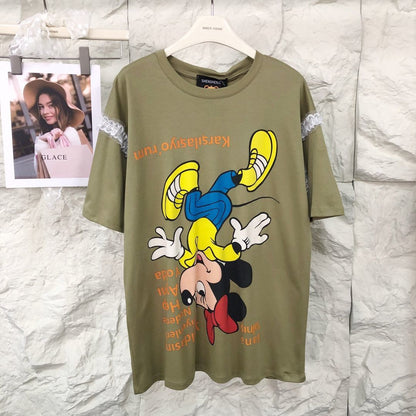 人気トレンド 新作 カジュアル プリント Tシャツ U-13475