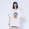 話題沸騰中 ゆったり カジュアル プリント 6色 半袖Tシャツ＜U-8164＞