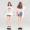 着回し力抜群 ゆったり ファッション感満々 ロング丈 2色半袖Tシャツ＜U-11068＞