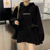 【裏起毛】おしゃれ度アップ厚手英字ロゴフード付きパーカ全3色トップス<U-4678>