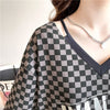 ゆったり感アップ 切り替え オシャレ度満点 プリント Tシャツ カットソー＜U-3387＞