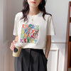 オシャレ度満点 切り替え 着心地抜群 プリント Tシャツ カットソー＜U-3408＞