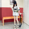 着心地抜群 切り替え 女性力を高める プリント Tシャツ カットソー＜U-3524＞