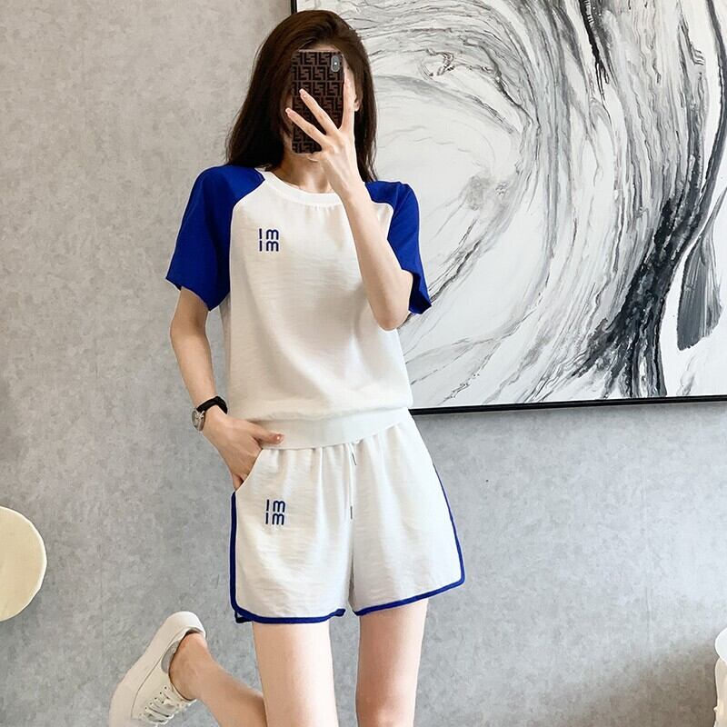 好感度UP カジュアル 絶対欲しい 全2色 半袖 Tシャツ ショートパンツ セットアップ ＜U-8938＞