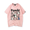 売り切れ必至 カジュアル ファッション感満々 アバンギャルド プリント カップル 全7色 半袖 Tシャツ <U-9320>